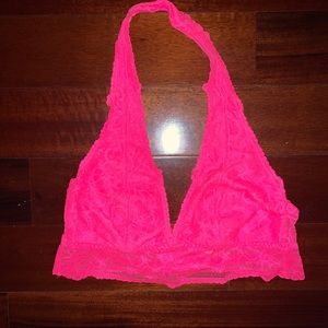 Victoria Secret PINK halter lace bralette